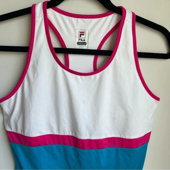 NWOT FILA Women’s Sleeveless Dress With Sports Bra Support - Size Small - Picture 3 of 13
